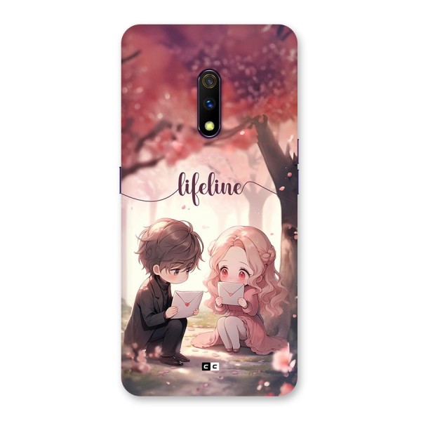 Cute Anime Couple Back Case for Realme X