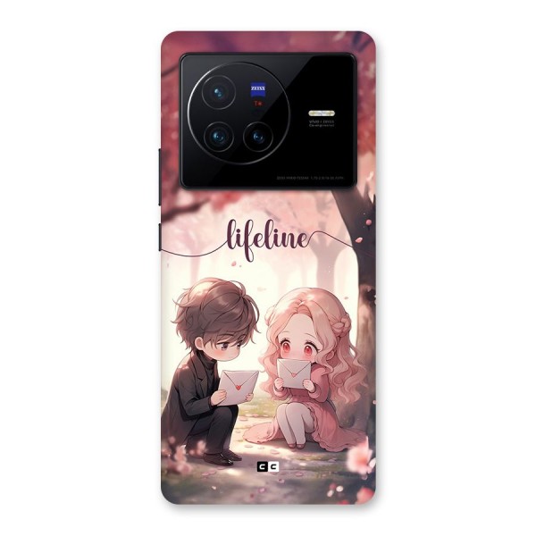 Cute Anime Couple Back Case for Vivo X80