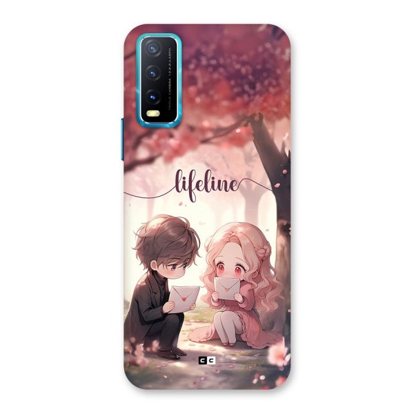 Cute Anime Couple Back Case for Vivo Y12s