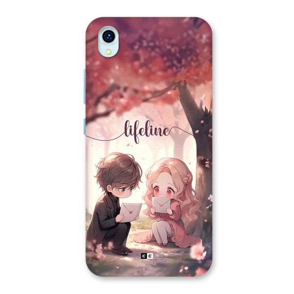 Cute Anime Couple Back Case for Vivo Y1s