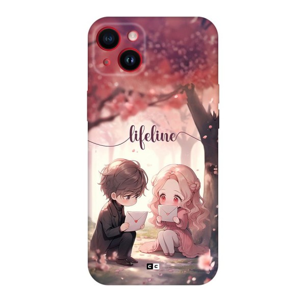 Cute Anime Couple Back Case for iPhone 14 Plus