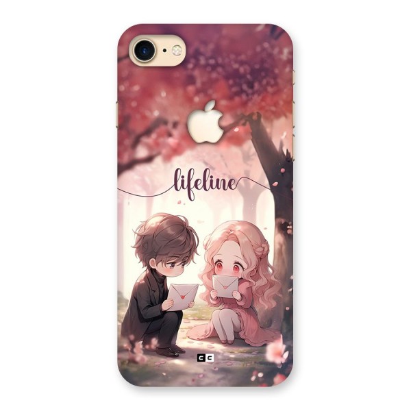 Cute Anime Couple Back Case for iPhone 7 Apple Cut