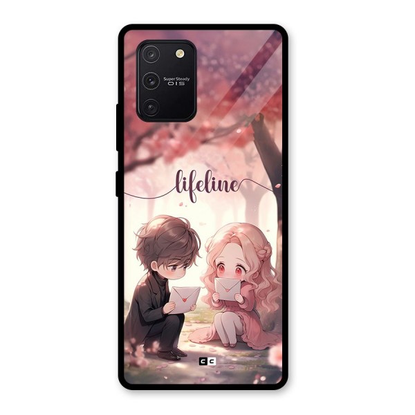 Cute Anime Couple Glass Back Case for Galaxy S10 Lite