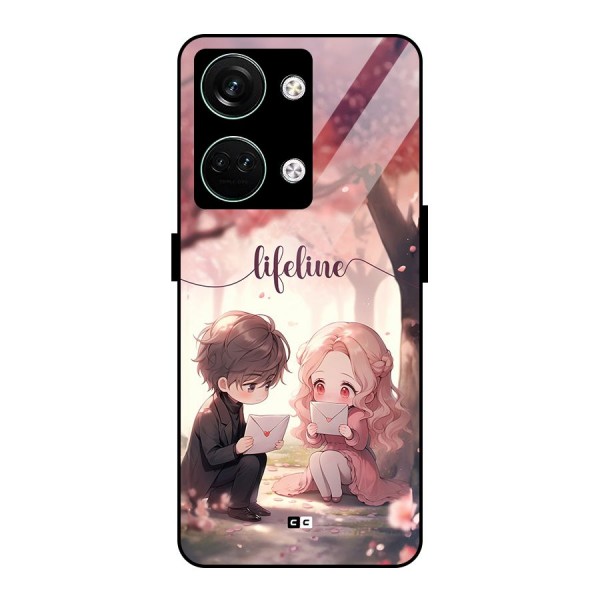 Cute Anime Couple Glass Back Case for Oneplus Nord 3