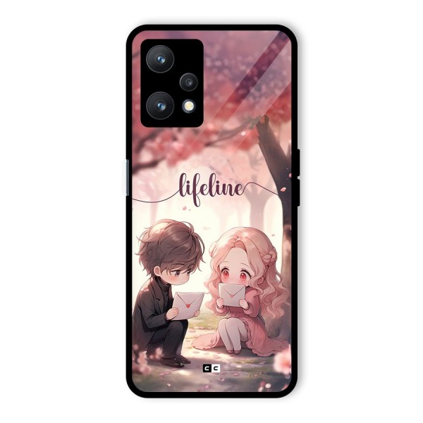 Cute Anime Couple Glass Back Case for Realme 9 Pro 5G
