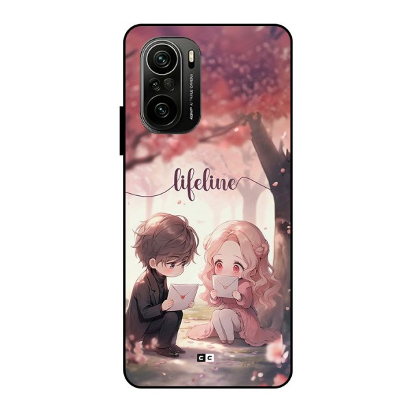 Cute Anime Couple Metal Back Case for Mi 11x