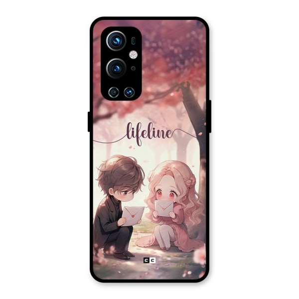 Cute Anime Couple Metal Back Case for OnePlus 9 Pro