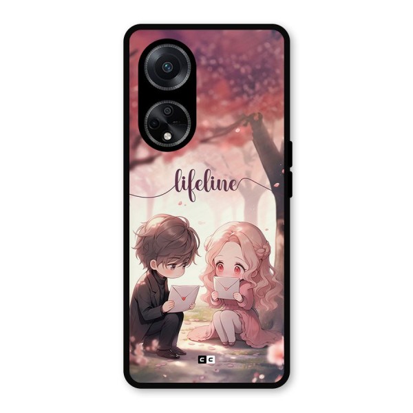 Cute Anime Couple Metal Back Case for Oppo F23