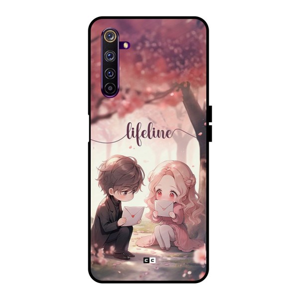 Cute Anime Couple Metal Back Case for Realme 6 Pro