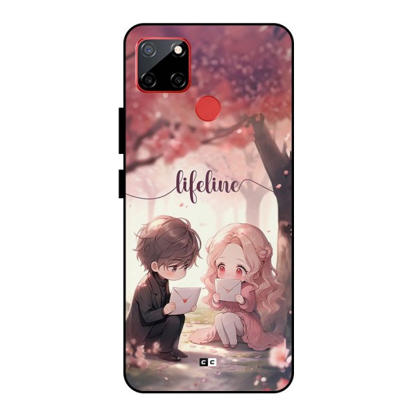 Cute Anime Couple Metal Back Case for Realme C12