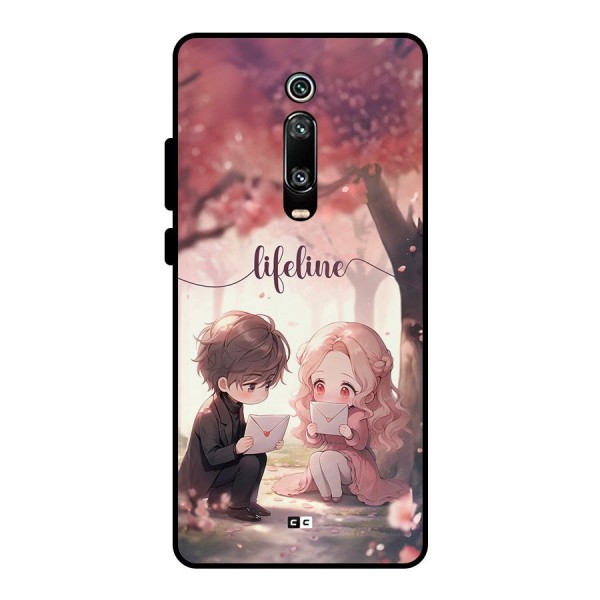 Cute Anime Couple Metal Back Case for Redmi K20 Pro