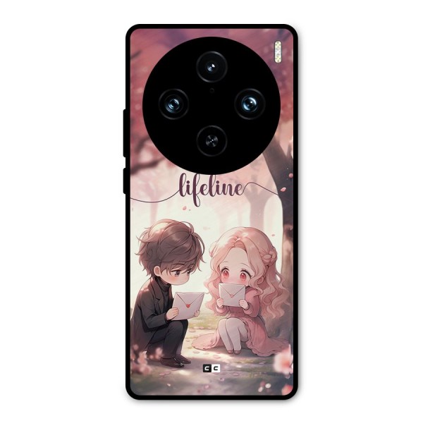 Cute Anime Couple Metal Back Case for Vivo X100 Pro