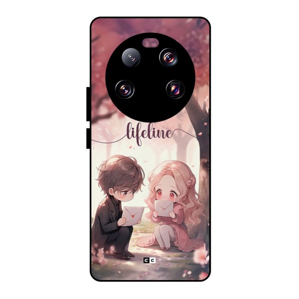 Cute Anime Couple Metal Back Case for Xiaomi 13 Ultra
