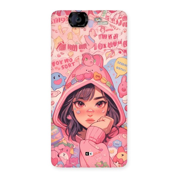 Cute Anime Girl Back Case for Canvas Knight A350