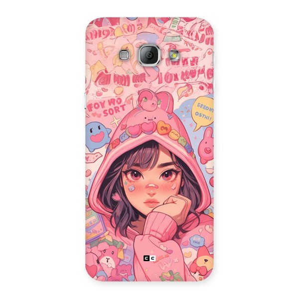 Cute Anime Girl Back Case for Galaxy A8