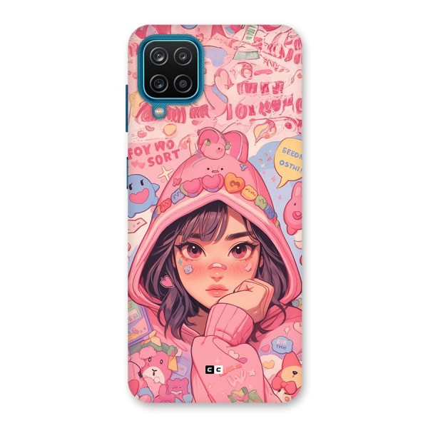 Cute Anime Girl Back Case for Galaxy F12