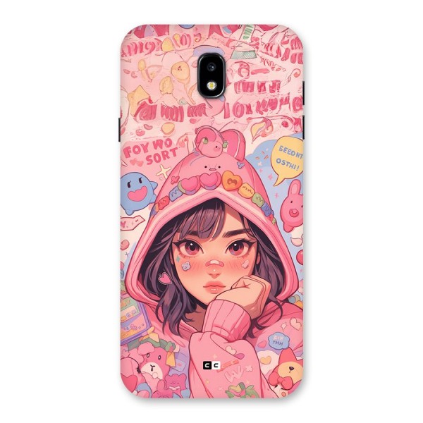 Cute Anime Girl Back Case for Galaxy J7 Pro