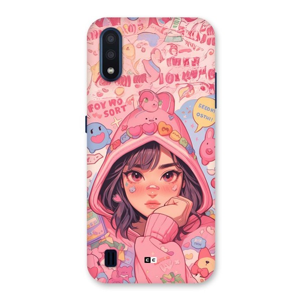 Cute Anime Girl Back Case for Galaxy M01