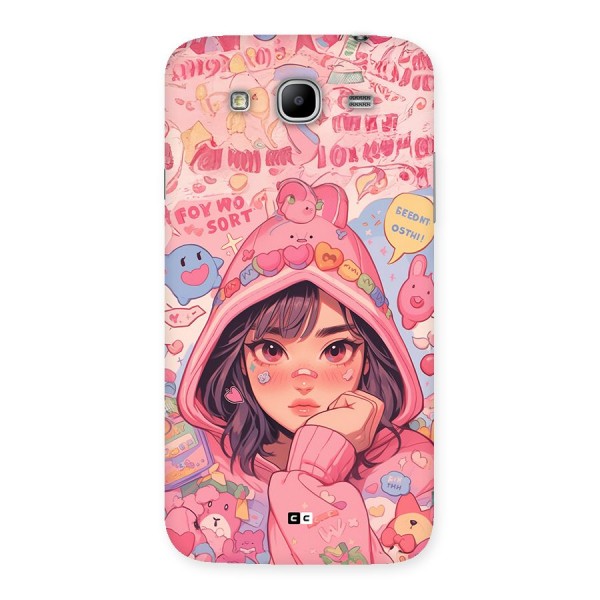 Cute Anime Girl Back Case for Galaxy Mega 5.8