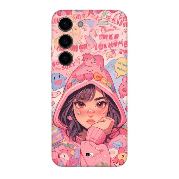 Cute Anime Girl Back Case for Galaxy S23