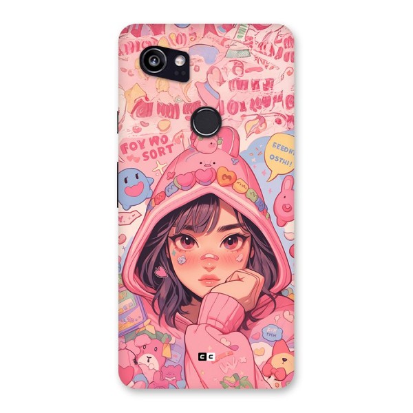 Cute Anime Girl Back Case for Google Pixel 2 XL