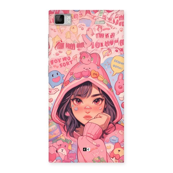 Cute Anime Girl Back Case for Mi3