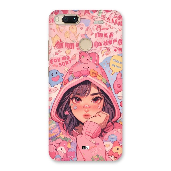 Cute Anime Girl Back Case for Mi A1