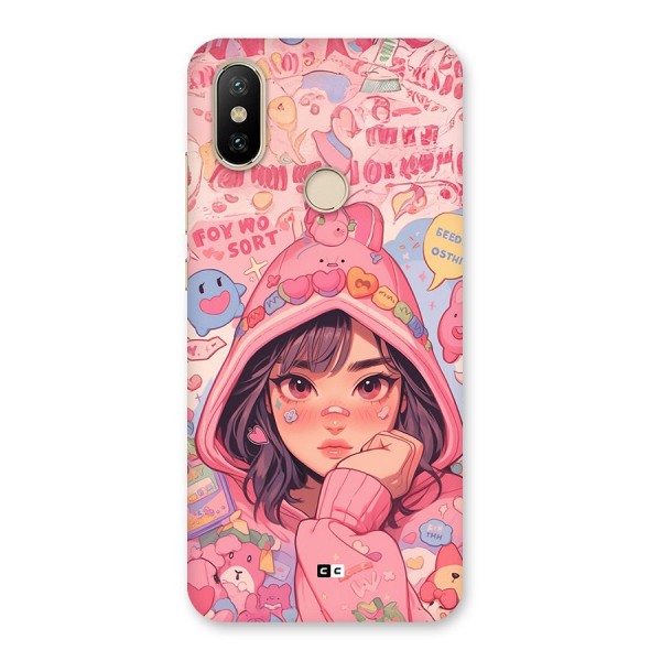 Cute Anime Girl Back Case for Mi A2