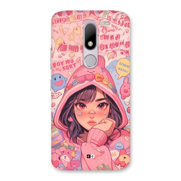 Cute Anime Girl Back Case for Moto M