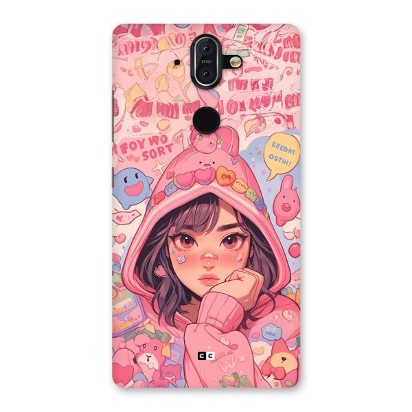 Cute Anime Girl Back Case for Nokia 8 Sirocco