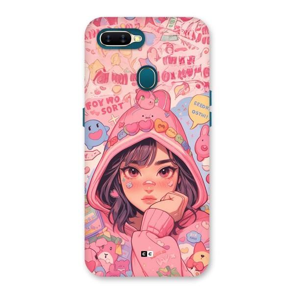 Cute Anime Girl Back Case for Oppo A7