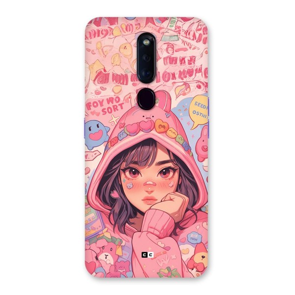 Cute Anime Girl Back Case for Oppo F11 Pro