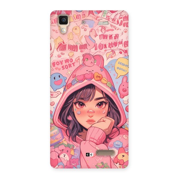 Cute Anime Girl Back Case for Oppo R7