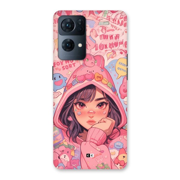 Cute Anime Girl Back Case for Oppo Reno7 Pro 5G