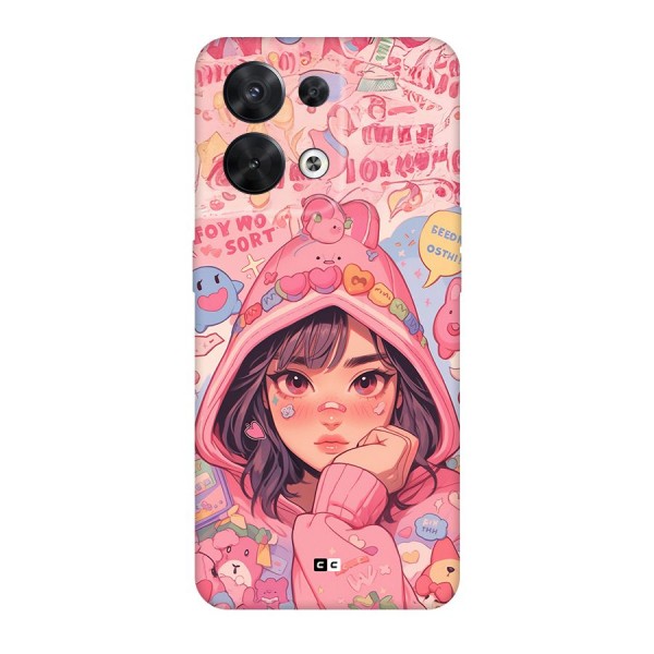 Cute Anime Girl Back Case for Oppo Reno8 5G