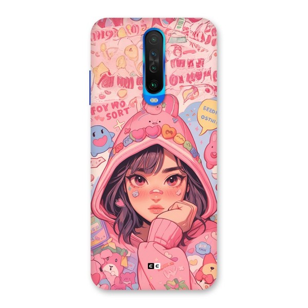 Cute Anime Girl Back Case for Poco X2