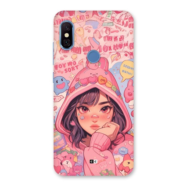 Cute Anime Girl Back Case for Redmi Note 6 Pro