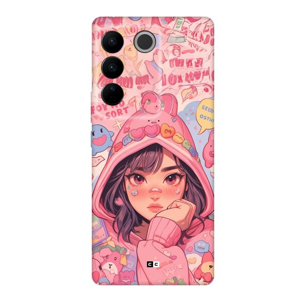 Cute Anime Girl Back Case for Vivo V27