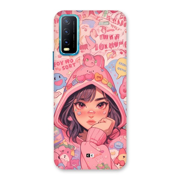 Cute Anime Girl Back Case for Vivo Y12s