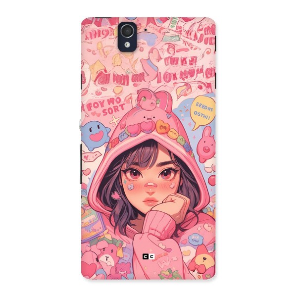 Cute Anime Girl Back Case for Xperia Z