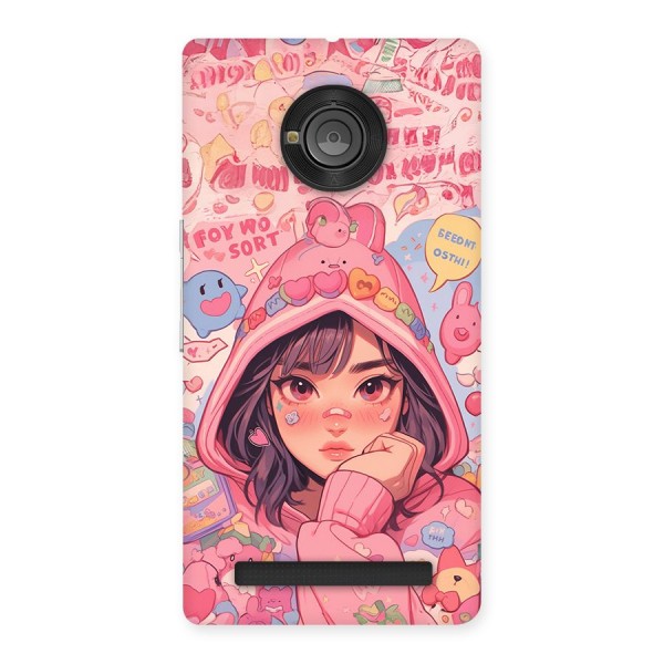 Cute Anime Girl Back Case for Yuphoria