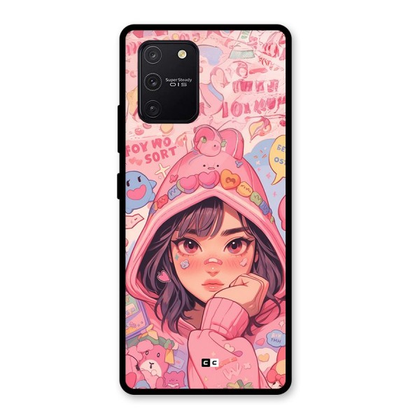 Cute Anime Girl Glass Back Case for Galaxy S10 Lite