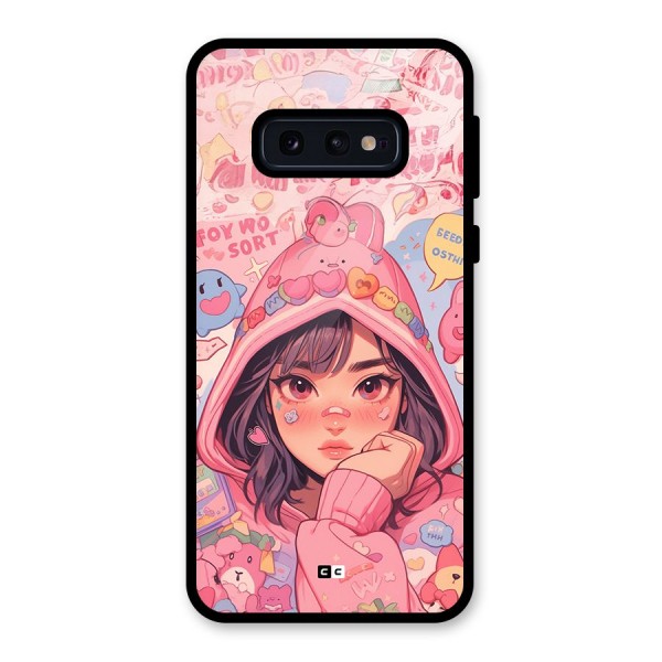 Cute Anime Girl Glass Back Case for Galaxy S10e