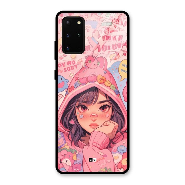 Cute Anime Girl Glass Back Case for Galaxy S20 Plus