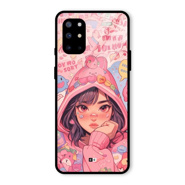 Cute Anime Girl Glass Back Case for OnePlus 8T