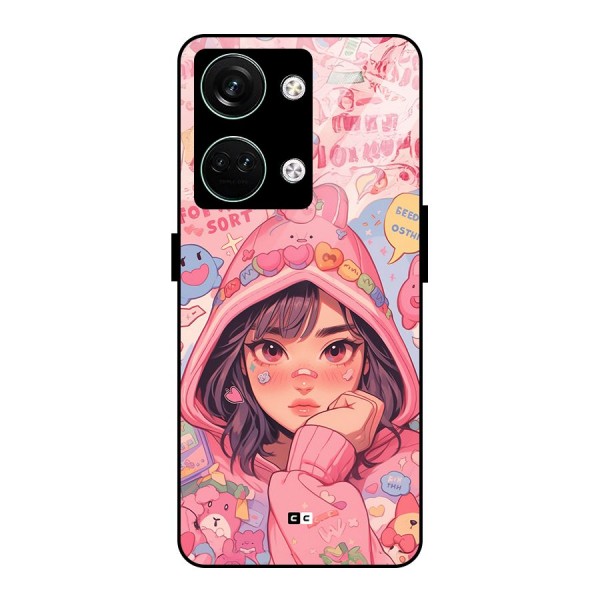 Cute Anime Girl Glass Back Case for Oneplus Nord 3