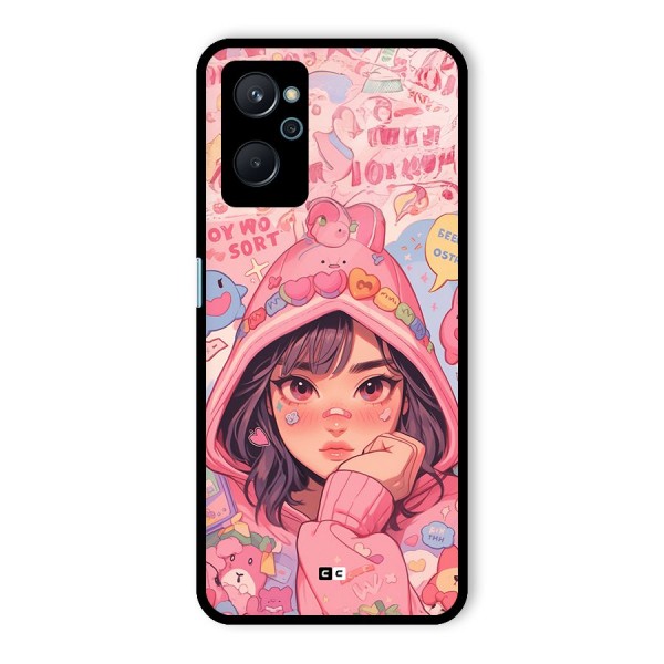 Cute Anime Girl Glass Back Case for Realme 9i