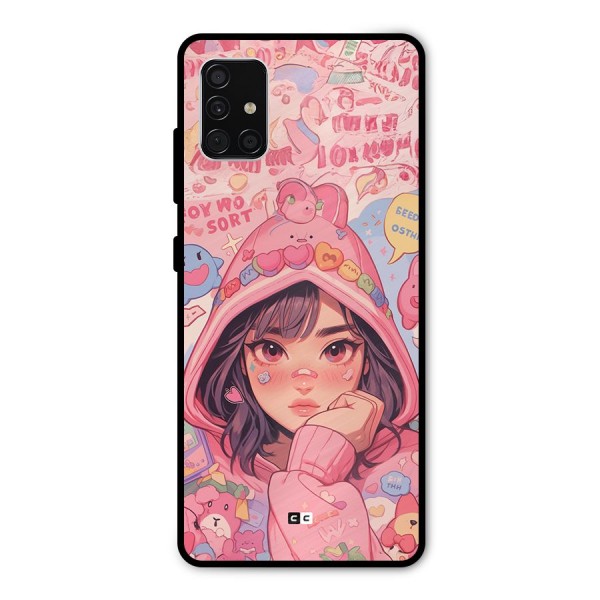 Cute Anime Girl Metal Back Case for Galaxy A51