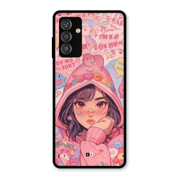 Cute Anime Girl Metal Back Case for Galaxy F13