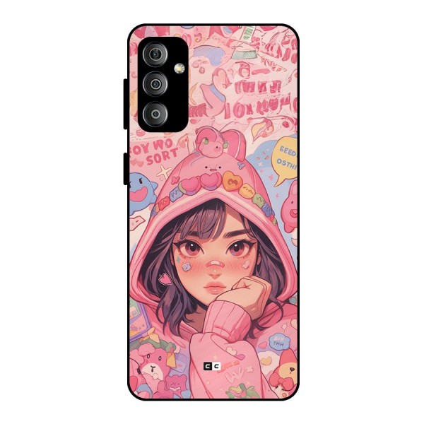 Cute Anime Girl Metal Back Case for Galaxy F23